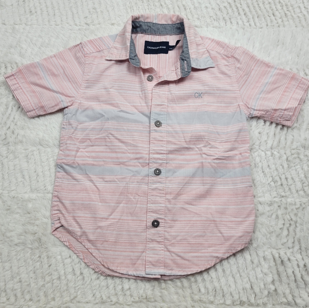 Kids Calvin Klein striped button down